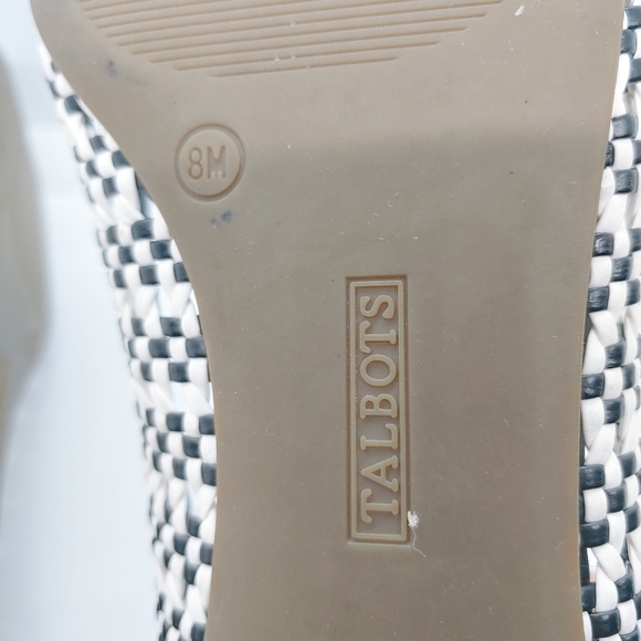 Talbots Olympia Open Weave Bi-Color Ballet Flats Sz 8 - Picture 6 of 8